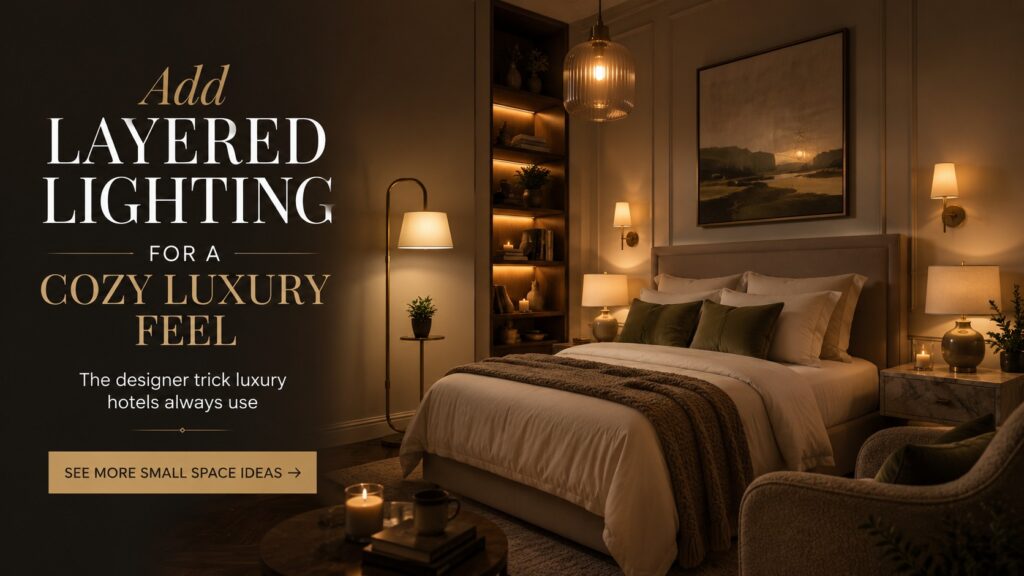 Add Layered Lighting For A Cozy Luxury Feel