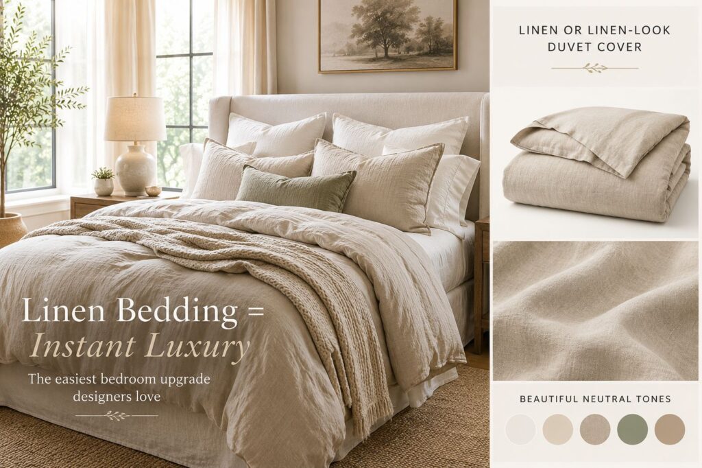  Linen or Linen-Look Duvet Cover