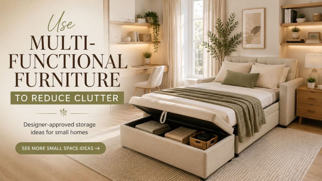 Multi-Functional Furniture To Reduce Clutter