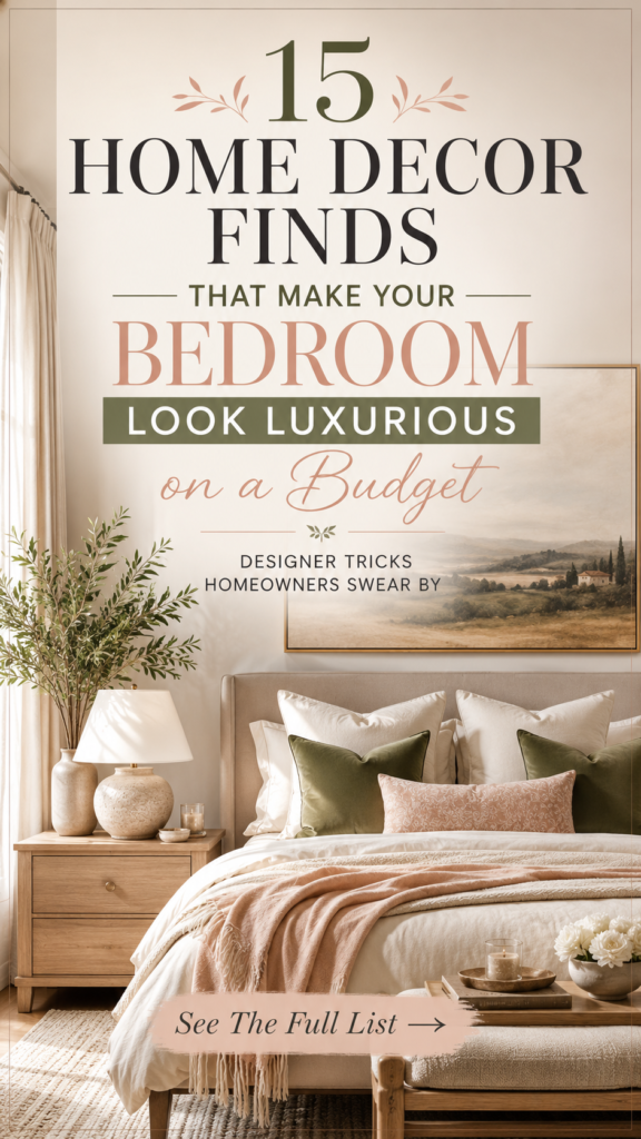 Home Decor Finds That Make Your Bedroom Look Luxurious on a Budget